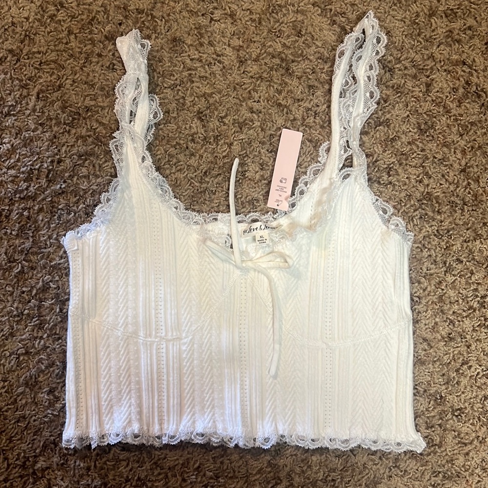 For love & lemons lace tank top